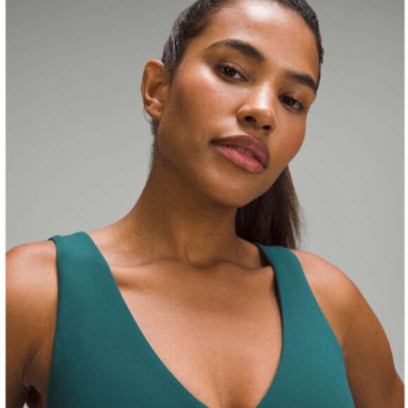 Lululemon Align V-Neck Bra *Light Support, C/D Cup Storm Teal sz 10 NWT - Picture 8 of 11